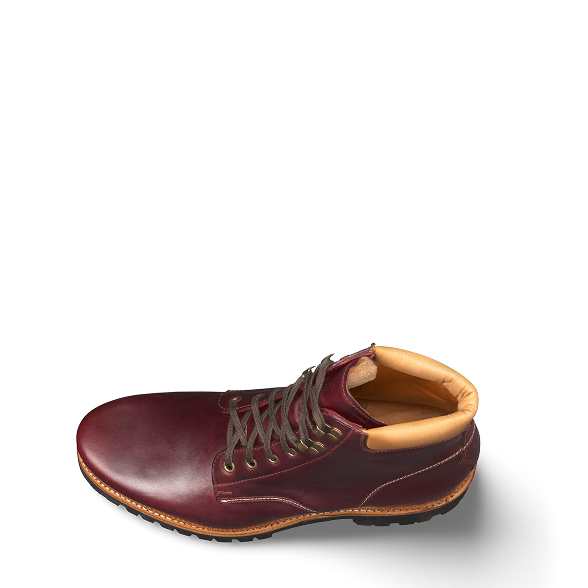 Halbstiefel Oskar von halfs aus München – zwiegenaehter Herren-Halbstiefel aus horween aniline chromexcel color #8  Rindsleder