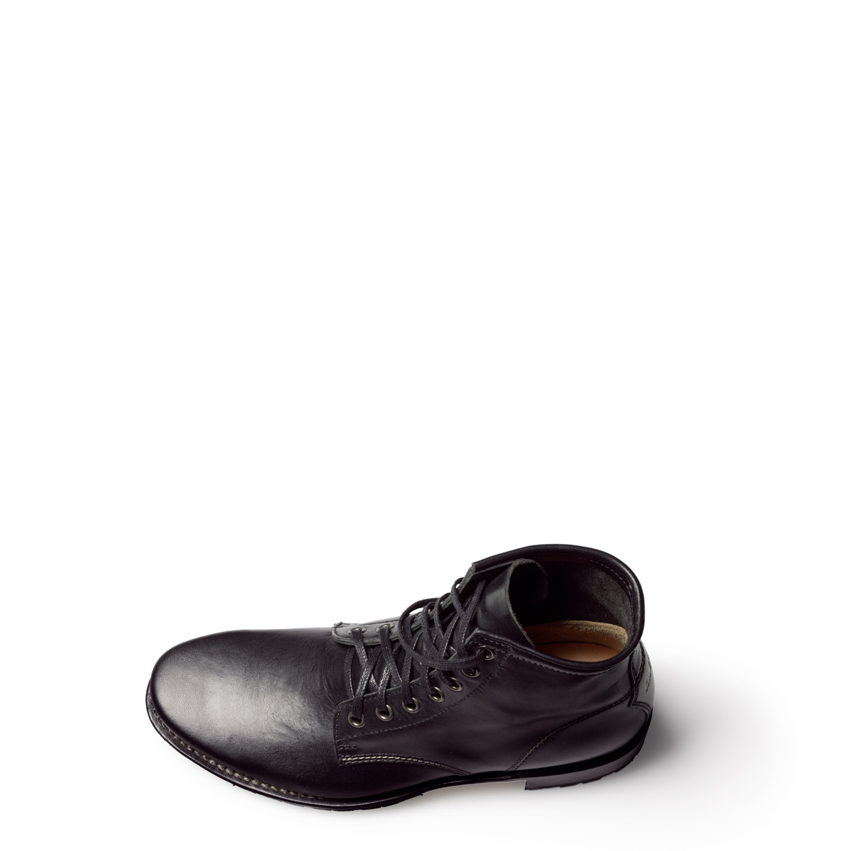 Halbstiefel Vrone von halfs aus München – rahmengenähter Damen-Halbstiefel aus schwarzem Rindsleder