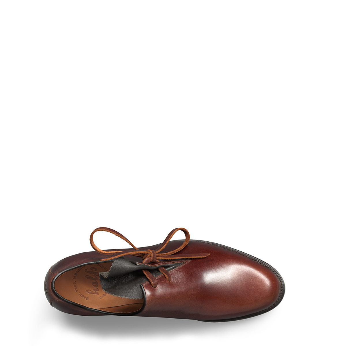 Haferlschuh Alois von halfs aus München – rahmengenähter Herren-Haferlschuh aus braunem Rindsleder