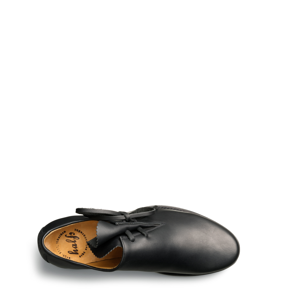 Haferlschuh Max von halfs aus München – rahmengenähter Herren-haferlschuh aus schwarzem Rindsleder