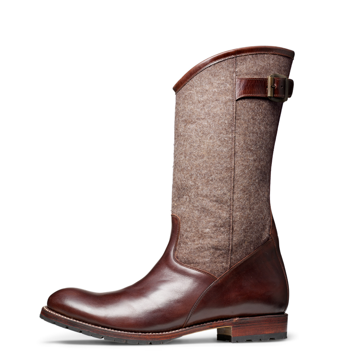 Stiefel Otto von halfs aus München – rahmengenähter Herren-Stiefel aus braunem Rindsleder