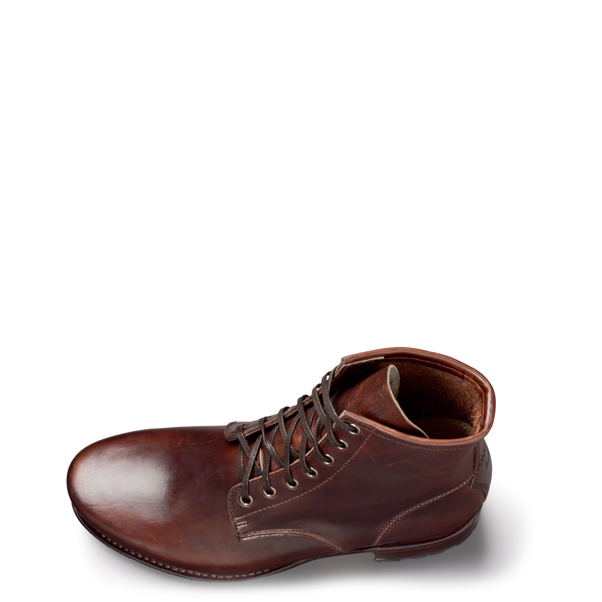 Halbstiefel Zeno von halfs aus München – rahmengenähter Herren-Halbstiefel aus braunem Rindsleder