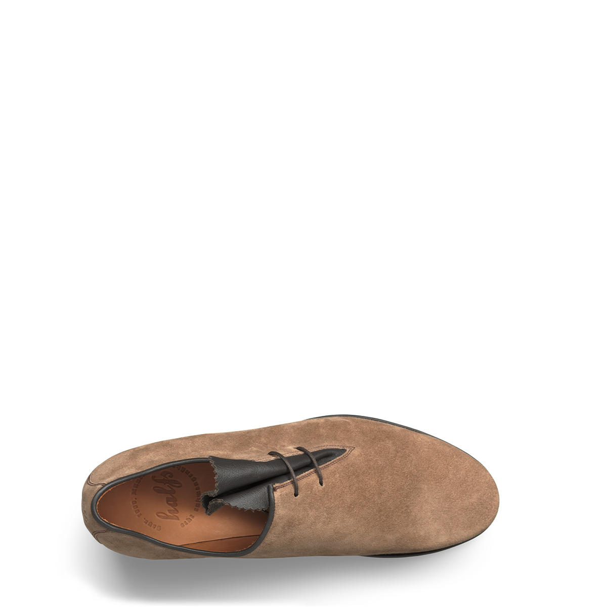 haferlschuh max light  von halfs aus München – rahmengenähter Herren-haferlschuh aus braunem Wildleder