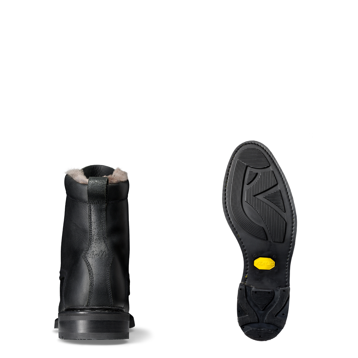 Winterstiefel Maria von halfs aus München – zweigenähter Damen-Halbstiefel aus schwarzem Rindsleder