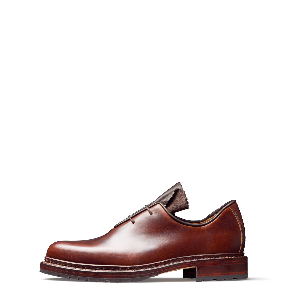 Haferlschuh Jackl von halfs aus München – zwiegenähter Herren-Halbschuh im alpinen stil aus braunem Rindsleder