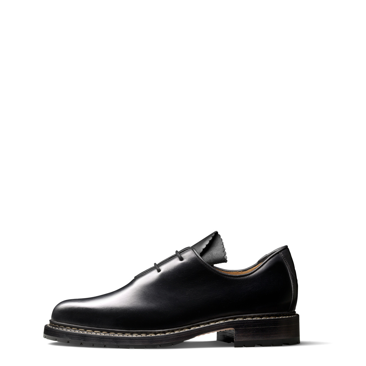 Haferlschuh Jackl von halfs aus München – zwiegenähter Herren-Haferlschuh aus schwarzem Rindsleder