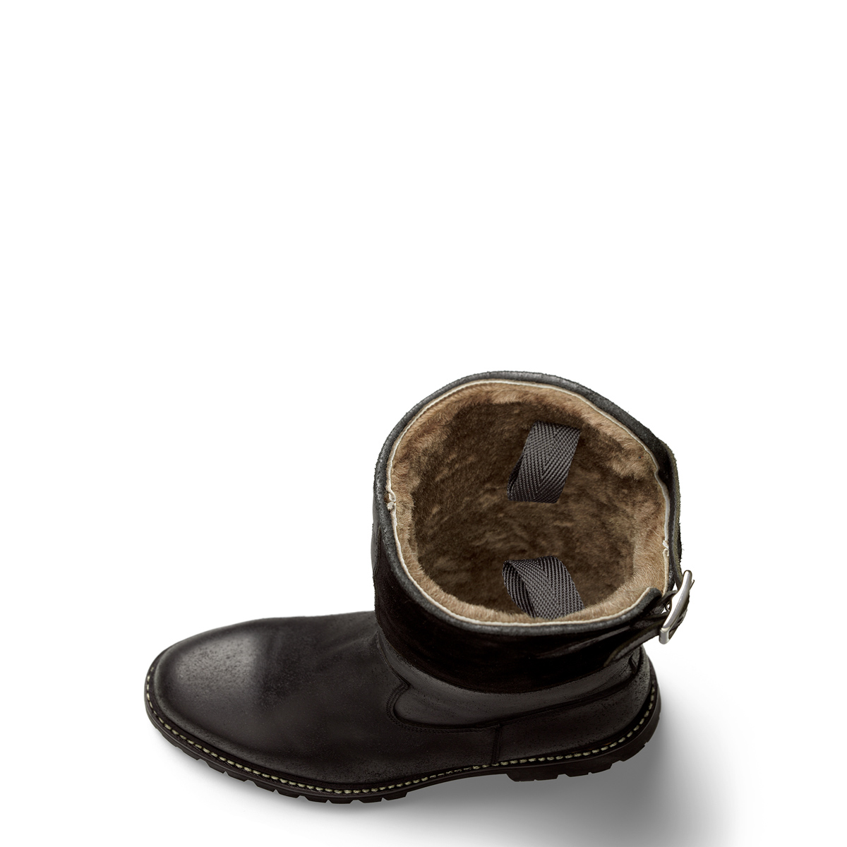 Stiefel Ludovika von halfs aus München – zwiegenähter Damen-Stiefel aus schwarzem Rindsleder