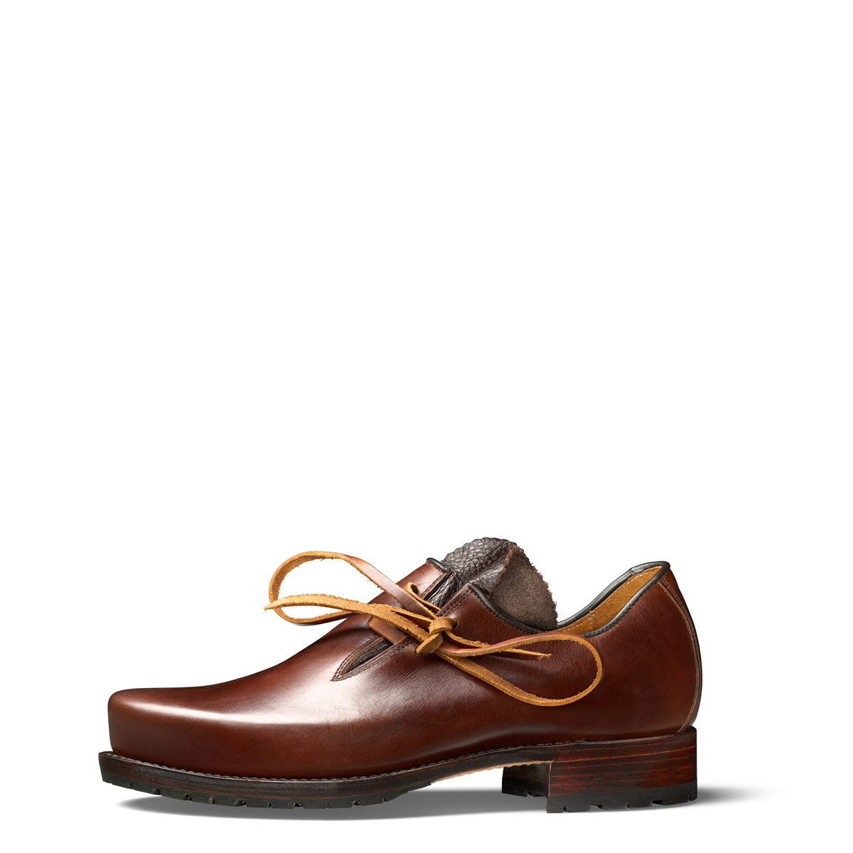 haferlschuh Martl von halfs aus München – rahmengenähter Herren-haferlschuh aus braunem Rindsleder